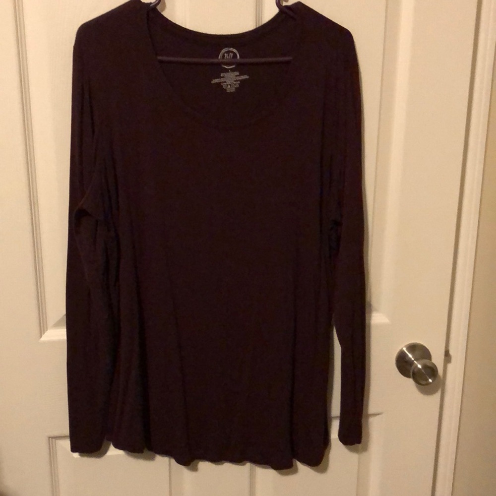 Maurice’s top. Size 1. Burgundy. EUC